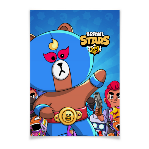Заказать плакат в Москве. Плакат A3(29.7x42) BRAWL STARS EL BROWN от geekbox - готовые дизайны и нанесение принтов.