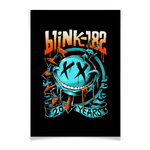 Заказать плакат в Москве. Плакат A3(29.7x42) Blink-182 от geekbox - готовые дизайны и нанесение принтов.