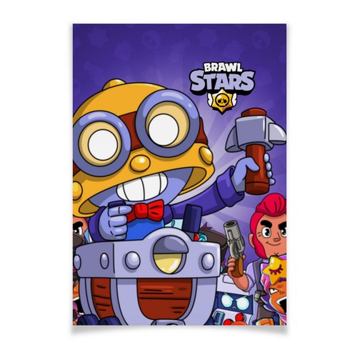 Заказать плакат в Москве. Плакат A3(29.7x42) BRAWL STARS CARL от geekbox - готовые дизайны и нанесение принтов.