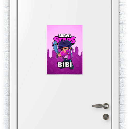 Заказать плакат в Москве. Плакат A3(29.7x42) BRAWL STARS BIBI от geekbox - готовые дизайны и нанесение принтов.