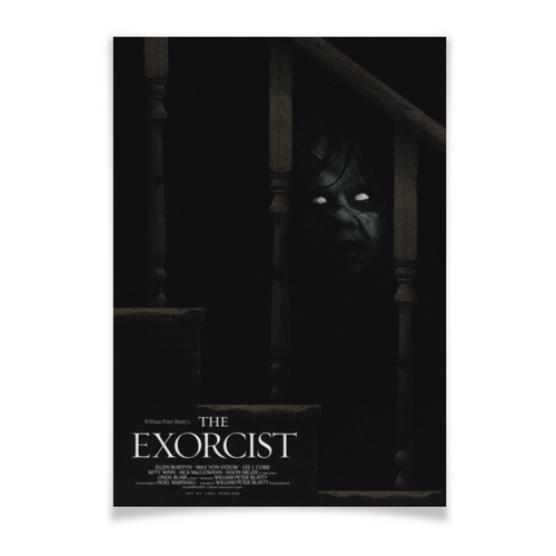Заказать плакат в Москве. Плакат A3(29.7x42) Изгоняющий дьявола / The Exorcist от kino.printio.ru - готовые дизайны и нанесение принтов.