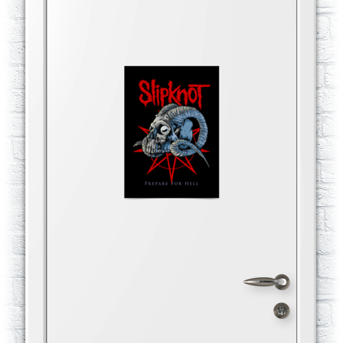 Заказать плакат в Москве. Плакат A3(29.7x42) Slipknot от geekbox - готовые дизайны и нанесение принтов.