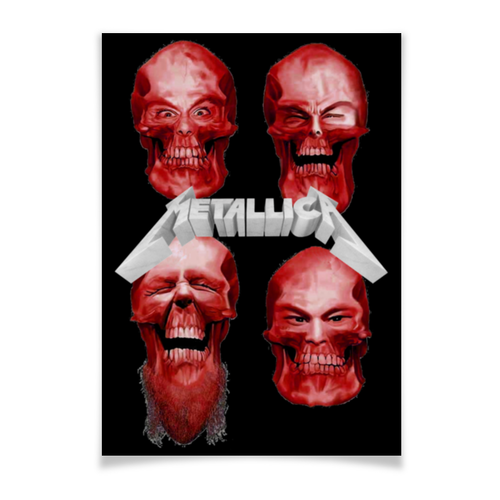 Заказать плакат в Москве. Плакат A3(29.7x42) Metallica от Leichenwagen - готовые дизайны и нанесение принтов.
