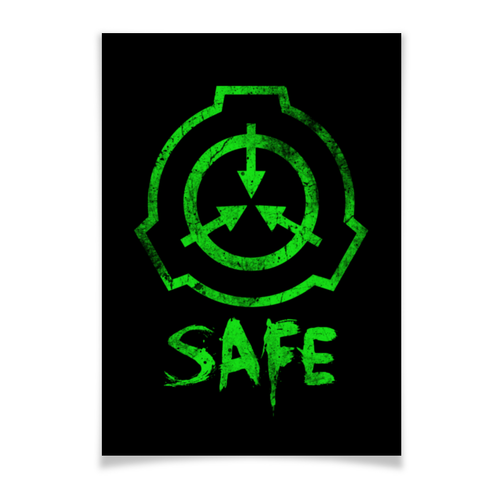 Заказать плакат в Москве. Плакат A3(29.7x42) SCP, Safe от geekbox - готовые дизайны и нанесение принтов.