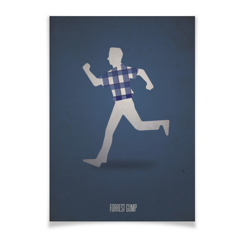 Заказать плакат в Москве. Плакат A3(29.7x42) Форрест Гамп / Forrest Gump от kino.printio.ru - готовые дизайны и нанесение принтов.