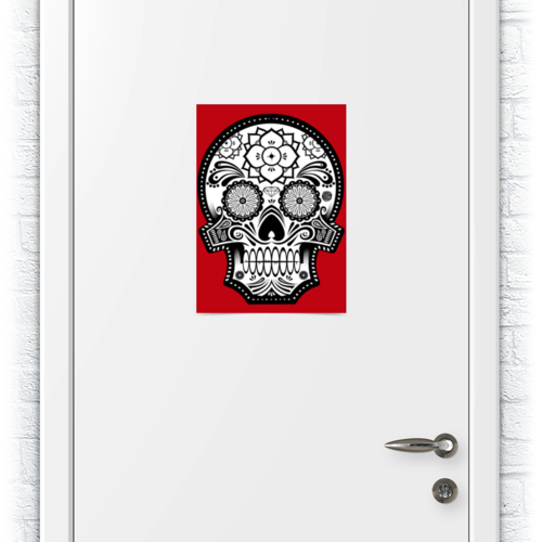 Заказать плакат в Москве. Плакат A3(29.7x42) Santa Muerte skull от scoopysmith - готовые дизайны и нанесение принтов.