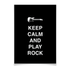 Заказать плакат в Москве. Плакат A3(29.7x42) Keep calm and play rock от zen4@bk.ru - готовые дизайны и нанесение принтов.