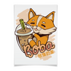 Заказать плакат в Москве. Плакат A3(29.7x42) Corgi Boba от Павел Павел - готовые дизайны и нанесение принтов.