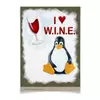 Заказать плакат в Москве. Плакат A3(29.7x42) WINE для Линукс от Andy Quarry - готовые дизайны и нанесение принтов.