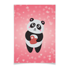Заказать плакат в Москве. Плакат A3(29.7x42) Панда с сердечком от Ordwen - готовые дизайны и нанесение принтов.