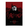 Заказать плакат в Москве. Плакат A3(29.7x42) «V» значит Вендетта / V for Vendetta от kino.printio.ru - готовые дизайны и нанесение принтов.