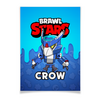 Заказать плакат в Москве. Плакат A3(29.7x42) BRAWL STARS CROW от geekbox - готовые дизайны и нанесение принтов.