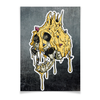 Заказать плакат в Москве. Плакат A3(29.7x42) Gold skull от scoopysmith - готовые дизайны и нанесение принтов.