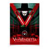 Заказать плакат в Москве. Плакат A3(29.7x42) «V» значит Вендетта / V for Vendetta от kino.printio.ru - готовые дизайны и нанесение принтов.