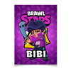 Заказать плакат в Москве. Плакат A3(29.7x42) BRAWL STARS BIBI от geekbox - готовые дизайны и нанесение принтов.