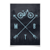 Заказать плакат в Москве. Плакат A3(29.7x42) МТБ (MTB) Байки и Райдеры от oneredfoxstore@gmail.com - готовые дизайны и нанесение принтов.