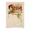 Заказать плакат в Москве. Плакат A3(29.7x42) Альфонс Муха, «Хризантемы»  от Andy Quarry - готовые дизайны и нанесение принтов.