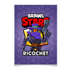 Заказать плакат в Москве. Плакат A3(29.7x42) BRAWL STARS RICOCHET от geekbox - готовые дизайны и нанесение принтов.
