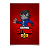Заказать плакат в Москве. Плакат A3(29.7x42) BRAWL STARS CROW от geekbox - готовые дизайны и нанесение принтов.