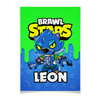 Заказать плакат в Москве. Плакат A3(29.7x42) BRAWL STARS LEON от geekbox - готовые дизайны и нанесение принтов.