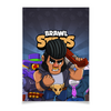 Заказать плакат в Москве. Плакат A3(29.7x42) BRAWL STARS BULL от geekbox - готовые дизайны и нанесение принтов.