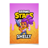 Заказать плакат в Москве. Плакат A3(29.7x42) BRAWL STARS SHELLY от geekbox - готовые дизайны и нанесение принтов.