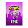 Заказать плакат в Москве. Плакат A3(29.7x42) BRAWL STARS EMZ от geekbox - готовые дизайны и нанесение принтов.