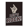 Заказать плакат в Москве. Плакат A3(29.7x42) Let`s rock! от gopotol - готовые дизайны и нанесение принтов.