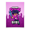Заказать плакат в Москве. Плакат A3(29.7x42) BRAWL STARS BIBI от geekbox - готовые дизайны и нанесение принтов.