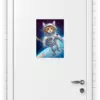 Заказать плакат в Москве. Плакат A3(29.7x42) Кот-космонавт в открытом космосе от p_i_r_a_n_y_a  - готовые дизайны и нанесение принтов.