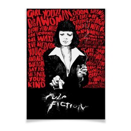 Заказать плакат в Москве. Плакат A3(29.7x42) Криминальное чтиво / Pulp Fiction от kino.printio.ru - готовые дизайны и нанесение принтов.