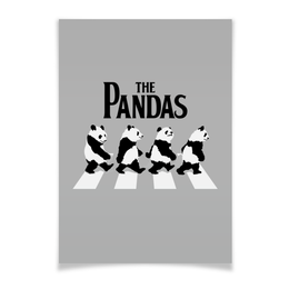 Заказать плакат в Москве. Плакат A3(29.7x42) The Pandas. Панды от geekbox - готовые дизайны и нанесение принтов.