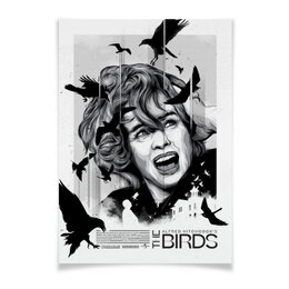 Заказать плакат в Москве. Плакат A3(29.7x42) Птицы / The Birds от kino.printio.ru - готовые дизайны и нанесение принтов.