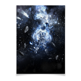 Заказать плакат в Москве. Плакат A3(29.7x42) Астронавт  от galaxy secret - готовые дизайны и нанесение принтов.