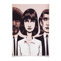 Заказать плакат в Москве. Плакат A3(29.7x42) Криминальное чтиво / Pulp Fiction от kino.printio.ru - готовые дизайны и нанесение принтов.