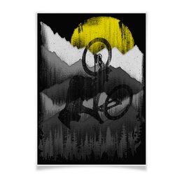 Заказать плакат в Москве. Плакат A3(29.7x42) МТБ Райдеры и Велосипеды от oneredfoxstore@gmail.com - готовые дизайны и нанесение принтов.
