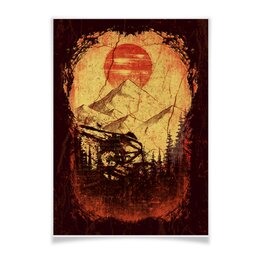 Заказать плакат в Москве. Плакат A3(29.7x42) МТБ (MTB) Байки и Райдеры от oneredfoxstore@gmail.com - готовые дизайны и нанесение принтов.