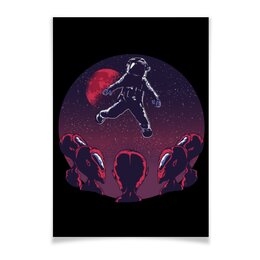 Заказать плакат в Москве. Плакат A3(29.7x42) Astronaut Alien от Павел Павел - готовые дизайны и нанесение принтов.