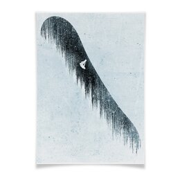 Заказать плакат в Москве. Плакат A3(29.7x42) Сноуборд от oneredfoxstore@gmail.com - готовые дизайны и нанесение принтов.