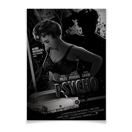 Заказать плакат в Москве. Плакат A3(29.7x42) Психо / Psycho от kino.printio.ru - готовые дизайны и нанесение принтов.