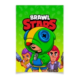 Заказать плакат в Москве. Плакат A3(29.7x42) BRAWL STARS от geekbox - готовые дизайны и нанесение принтов.