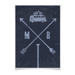 Заказать плакат в Москве. Плакат A3(29.7x42) МТБ (MTB) Байки и Райдеры от oneredfoxstore@gmail.com - готовые дизайны и нанесение принтов.