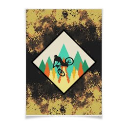 Заказать плакат в Москве. Плакат A3(29.7x42) МТБ (MTB) Байки и Райдеры от oneredfoxstore@gmail.com - готовые дизайны и нанесение принтов.