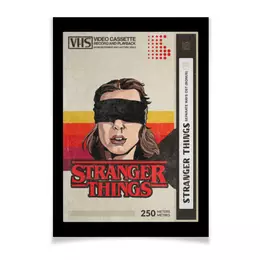 Заказать плакат в Москве. Плакат A3(29.7x42) Очень странные дела VHS Ретро от Павел Павел - готовые дизайны и нанесение принтов.