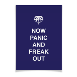Заказать плакат в Москве. Плакат A3(29.7x42) Now panic and freak out от zen4@bk.ru - готовые дизайны и нанесение принтов.