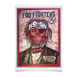 Заказать плакат в Москве. Плакат A3(29.7x42) Foo Fighters Band от Leichenwagen - готовые дизайны и нанесение принтов.
