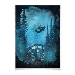 Заказать плакат в Москве. Плакат A3(29.7x42) Сноуборд от oneredfoxstore@gmail.com - готовые дизайны и нанесение принтов.