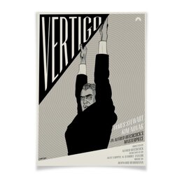 Заказать плакат в Москве. Плакат A3(29.7x42) Головокружение / Vertigo от kino.printio.ru - готовые дизайны и нанесение принтов.