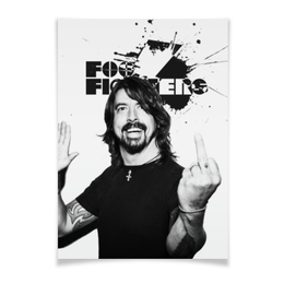 Заказать плакат в Москве. Плакат A3(29.7x42) Foo Fighters от geekbox - готовые дизайны и нанесение принтов.