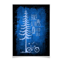 Заказать плакат в Москве. Плакат A3(29.7x42) МТБ (MTB) Байки и Райдеры от oneredfoxstore@gmail.com - готовые дизайны и нанесение принтов.
